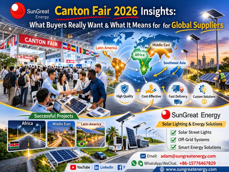 Canton Fair 2026 Insights Global Buyer Trends and Opportunities for Solar Suppliers