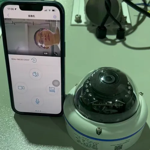 FNC solar street light camera connected to a mobile monitoring app