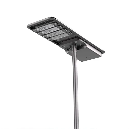 QM Series all-in-one solar street light with integrated solar panel and multiple LED modules