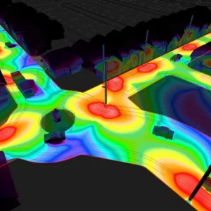 dialux-lighting-simulation-solar-street-light-layout