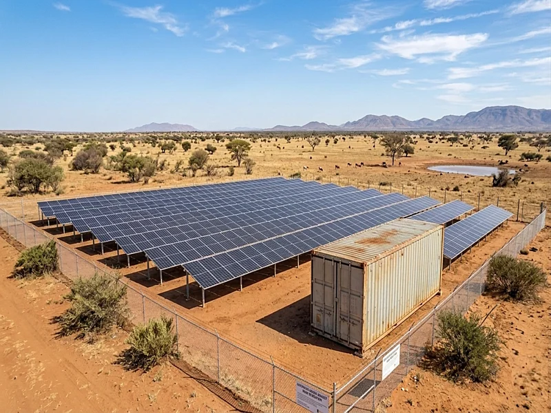 Botswana farm 80kW off-grid solar power supply system engineered by Sungreat Energy.