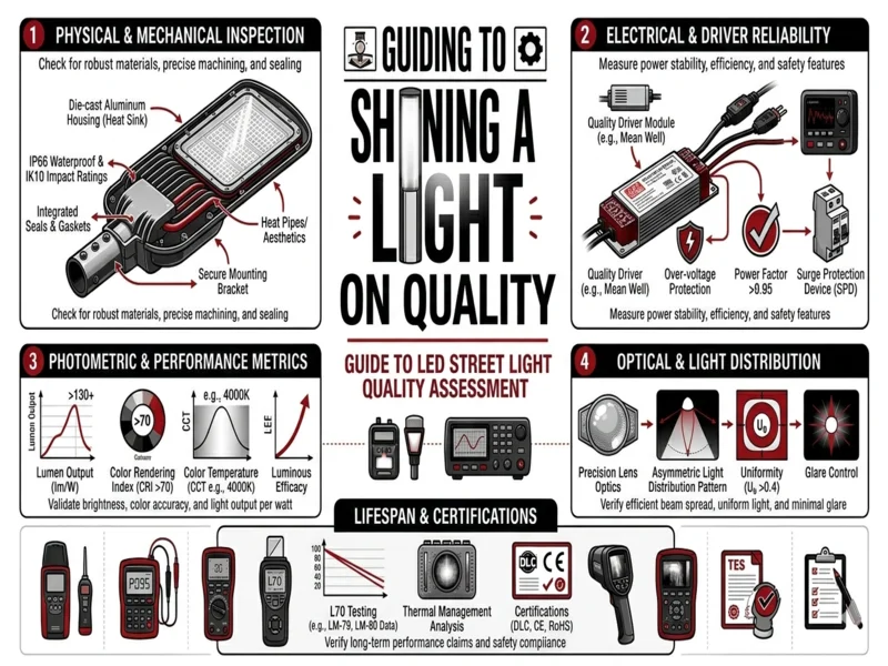 Featured image for blog post on surge protection technology in LED street lights by Sungreat Energy.