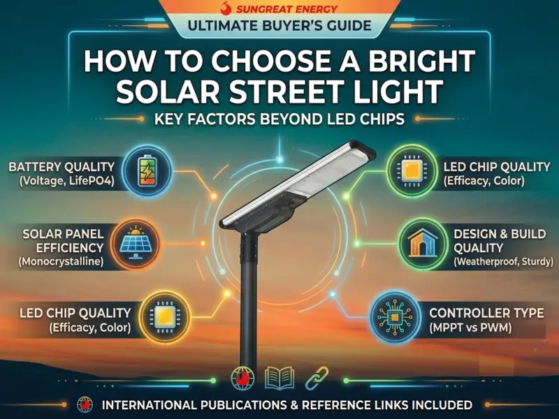 How to Choose a Bright Solar Street Light Key Factors Beyond LED Chips MAIN