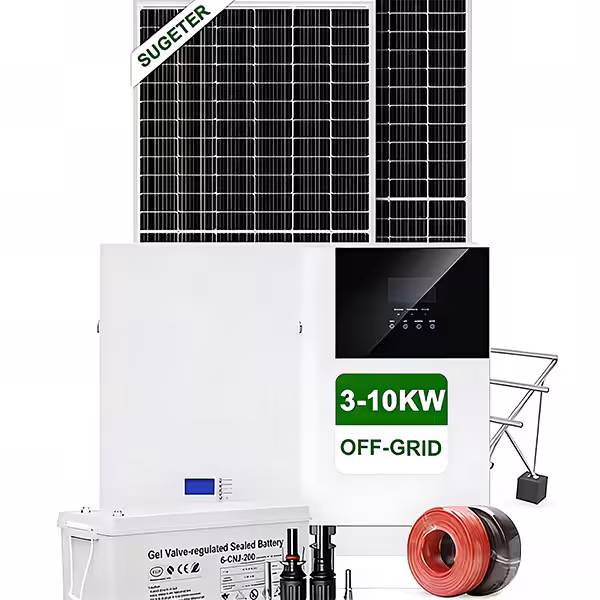 3-10 kW netzunabhängige Solaranlage auf dem Dach zur unabhängigen Stromversorgung von Wohnhäusern