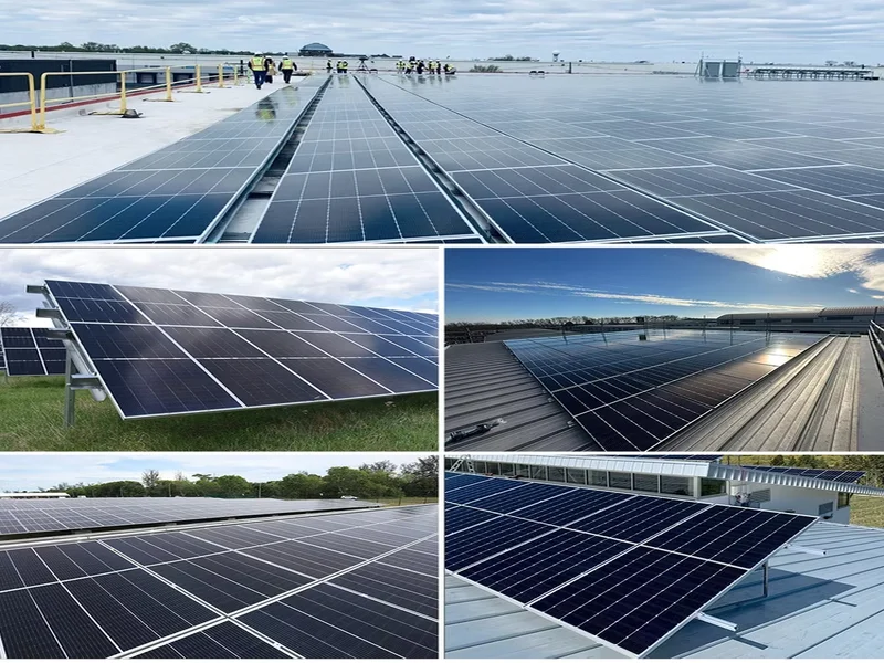 Topcon n type solar panels main picture also instaaled different project by sungreat energy