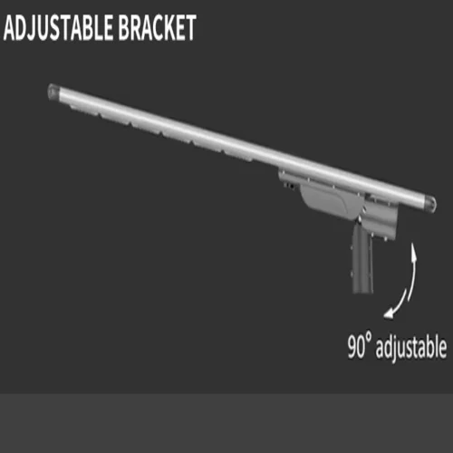 Staffa regolabile per lampione stradale solare serie QH di Sungreat Energy con inclinazione regolabile a 90 gradi