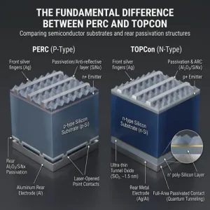 TOPCon vs PERC Solar Panels Efficiency Degradation and Cost Comparison Guide blog comperison