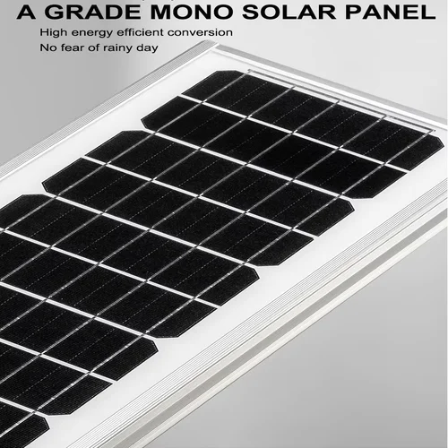 تفاصيل لوحة شمسية أحادية البلورة من سلسلة Sungreat Energy BK من الدرجة A تتميز بكفاءة عالية في تحويل الطاقة، وهي مثالية لأعمدة إنارة الشوارع الشمسية المتكاملة.